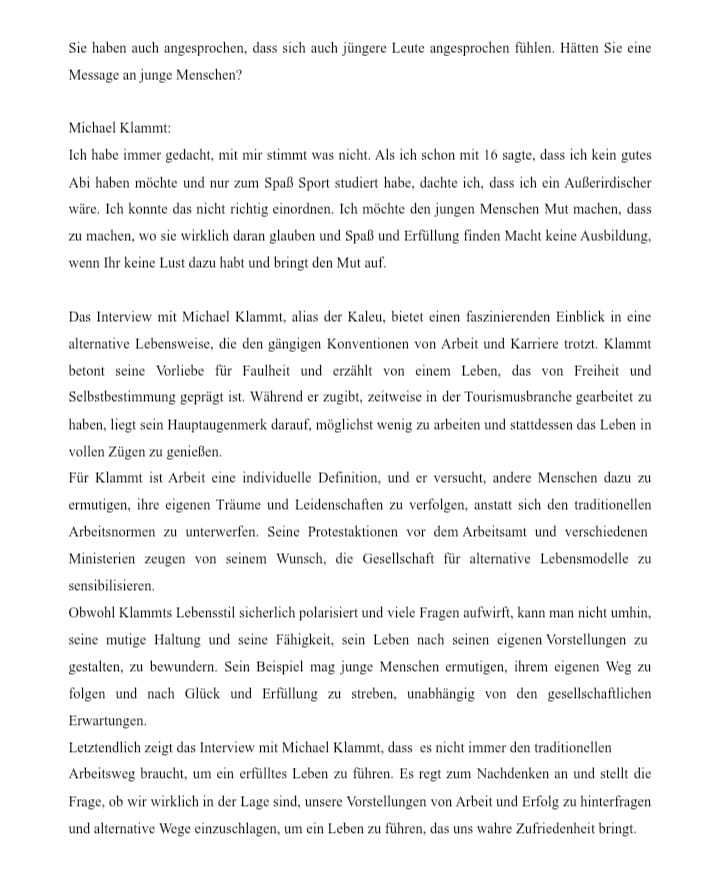 Interview mit Stefanie Mansfeld aus der Heinrich-Heine-Universität in Düsseldorf im Seminar von Pagonis Pagonakis